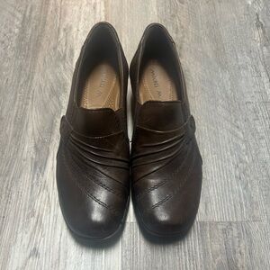 Brown Leather Flats by A. Marinelli